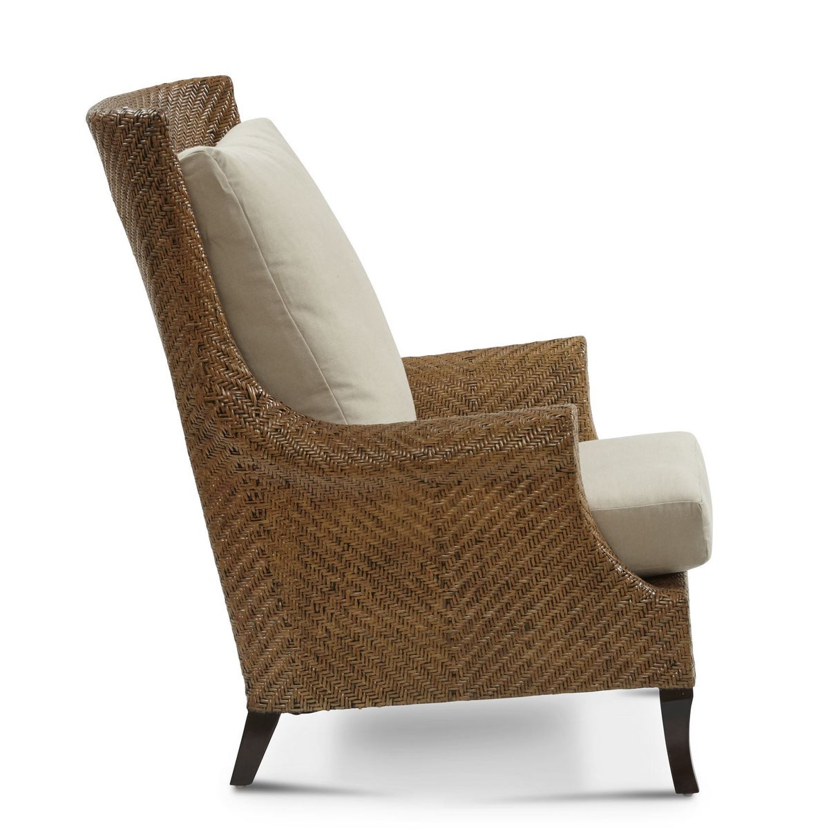 Addison Wing Chair Frame Color - Chestnut Cushion Color - Cream This Item Will Be Discontinued W