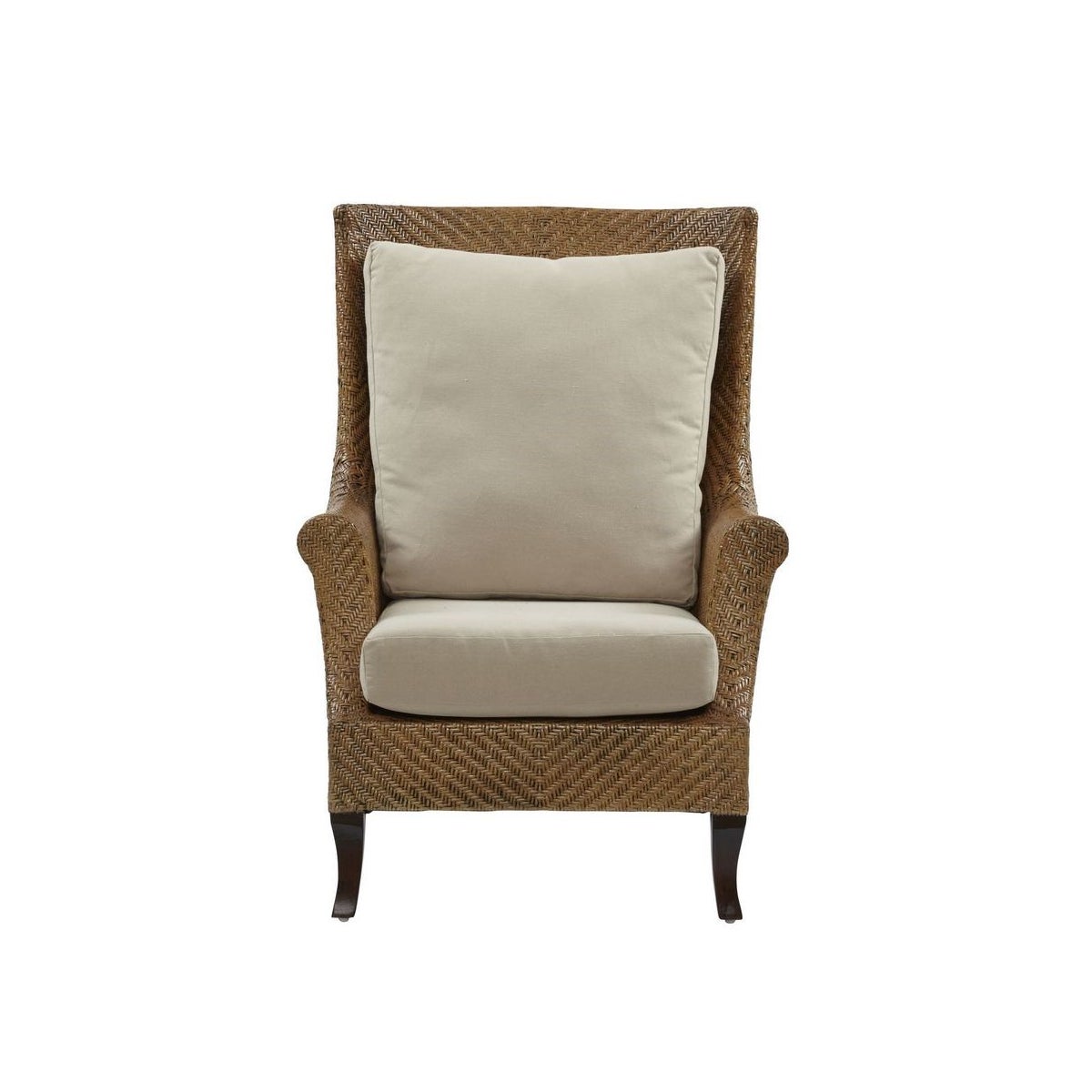 Addison Wing Chair Frame Color - Chestnut Cushion Color - Cream This Item Will Be Discontinued W
