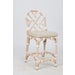 Palm Beach Chippendale Counter Chair  Unpainted - "Select Your Color"  Rattan Frame with Leather Wr
