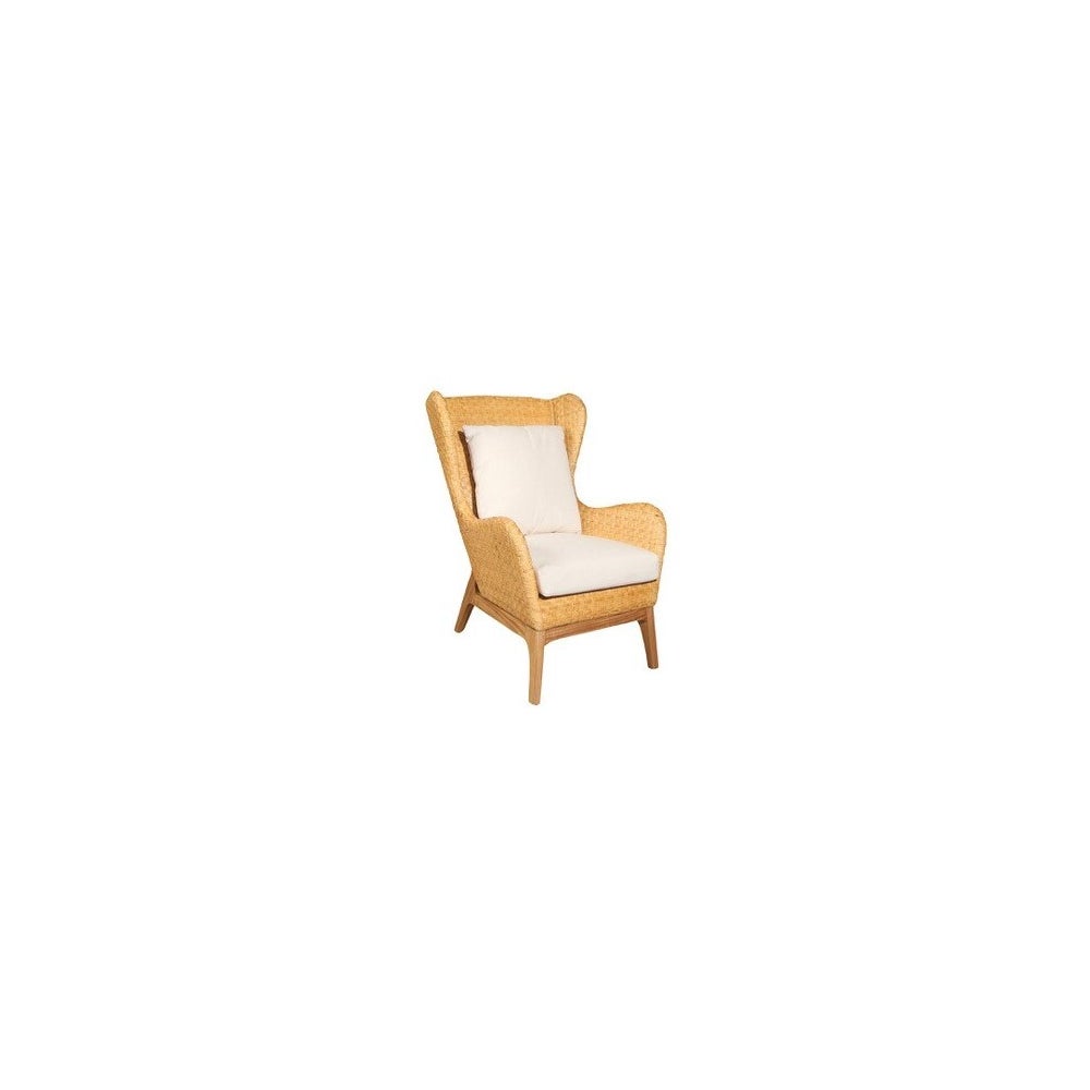 NEW!!  Alexander Wing ChairColor - NaturalCushion Color - Holly White
