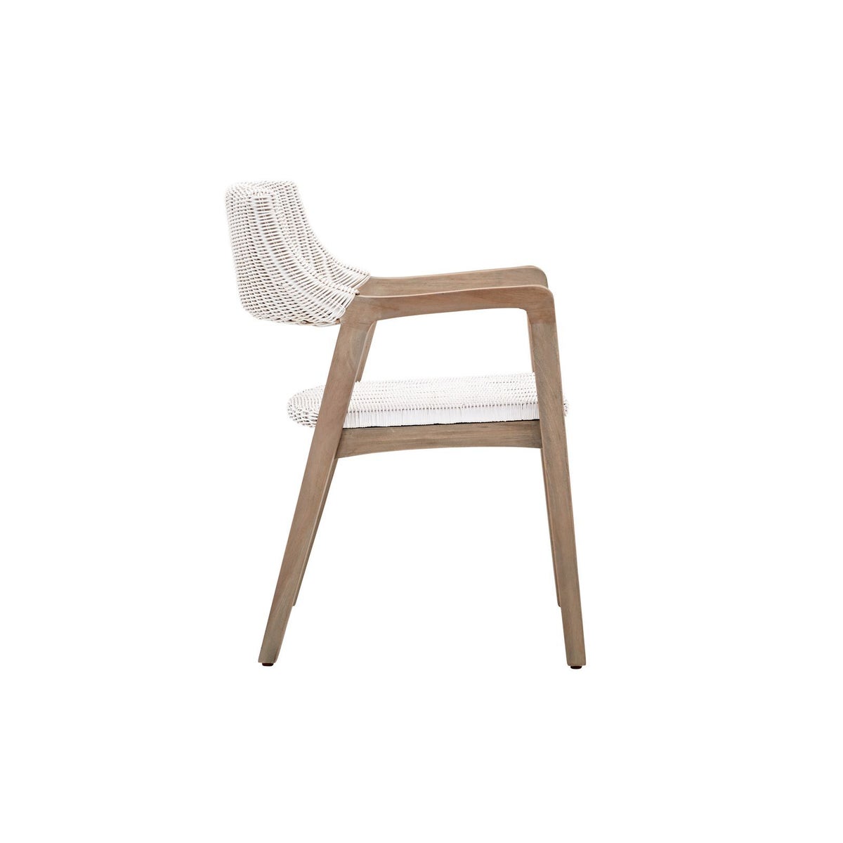 Urbane Arm Chair Frame Color - Old Gray Woven Seat & Back Color - WhiteThis Item Will Be Discont