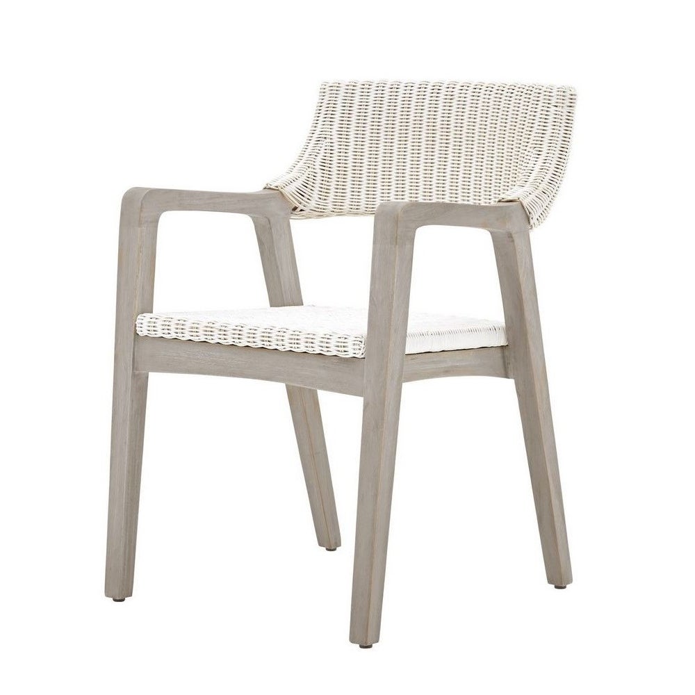 Urbane Arm Chair Frame Color - Old Gray Woven Seat & Back Color - WhiteThis Item Will Be Discont