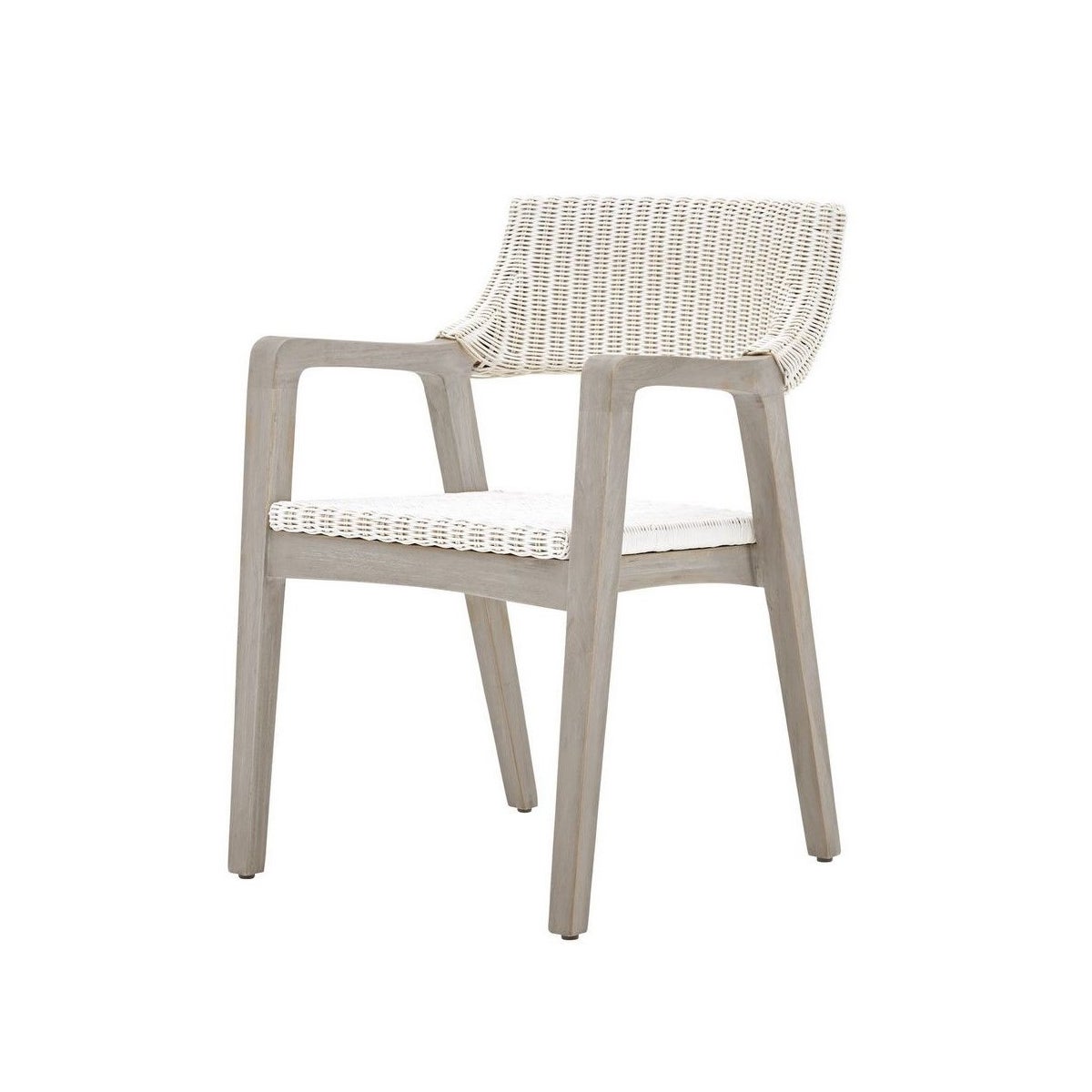 Urbane Arm Chair Frame Color - Old Gray Woven Seat & Back Color - WhiteThis Item Will Be Discont