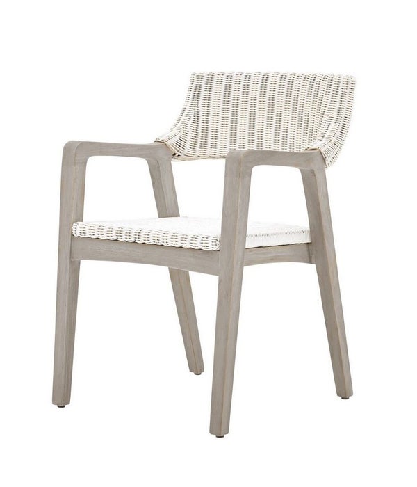 Urbane Arm Chair Frame Color - Old Gray Woven Seat & Back Color - WhiteThis Item Will Be Discont