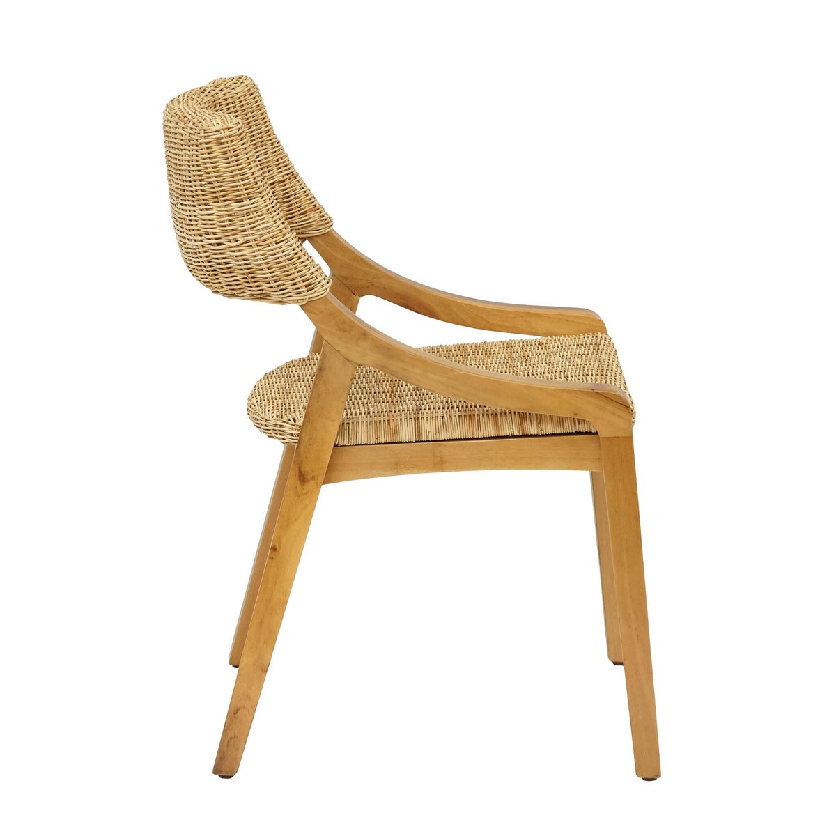 Urbane Side Chair Frame Color - Natural Natural Woven Seat and Back