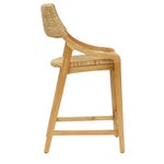 Urbane Counter Chair  Frame Color - Natural Woven Seat and Back Color - Natural