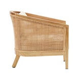 Valencia Club Chair  Frame - Mindi WoodWoven Rattan Color - Natural  Cushion Color -  Cream