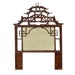 CLOSE-OUT!!Pagoda Twin Headboard w/ Fabric Insert Frame Material - Rattan Frame Color - Tortoise