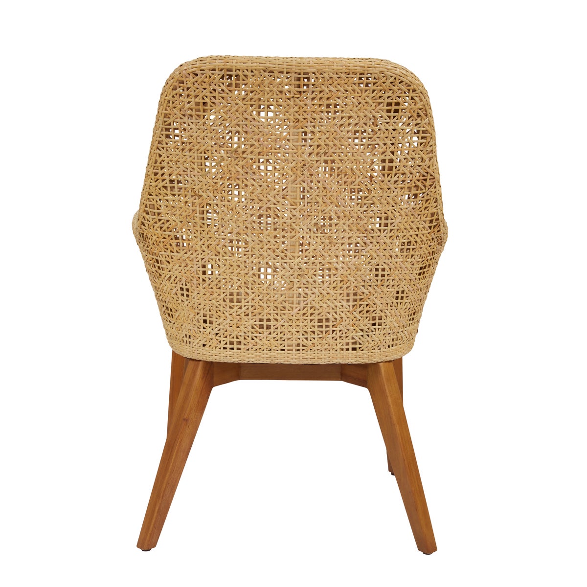 Ava Arm Chair-NaturalCushion Color - Cream