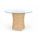 CLOSE-OUT!!Ava Table Base Woven Rattan Table Base Color - Natural (Glass Top NOT Included) 50%