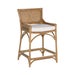 Java Counter Chair  Rattan Frame - Honey Brown Weave - Honey Brown Cushion Color - Cream