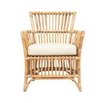 Boho Arm Chair Color - Honey Brown Cushion Color - Cream