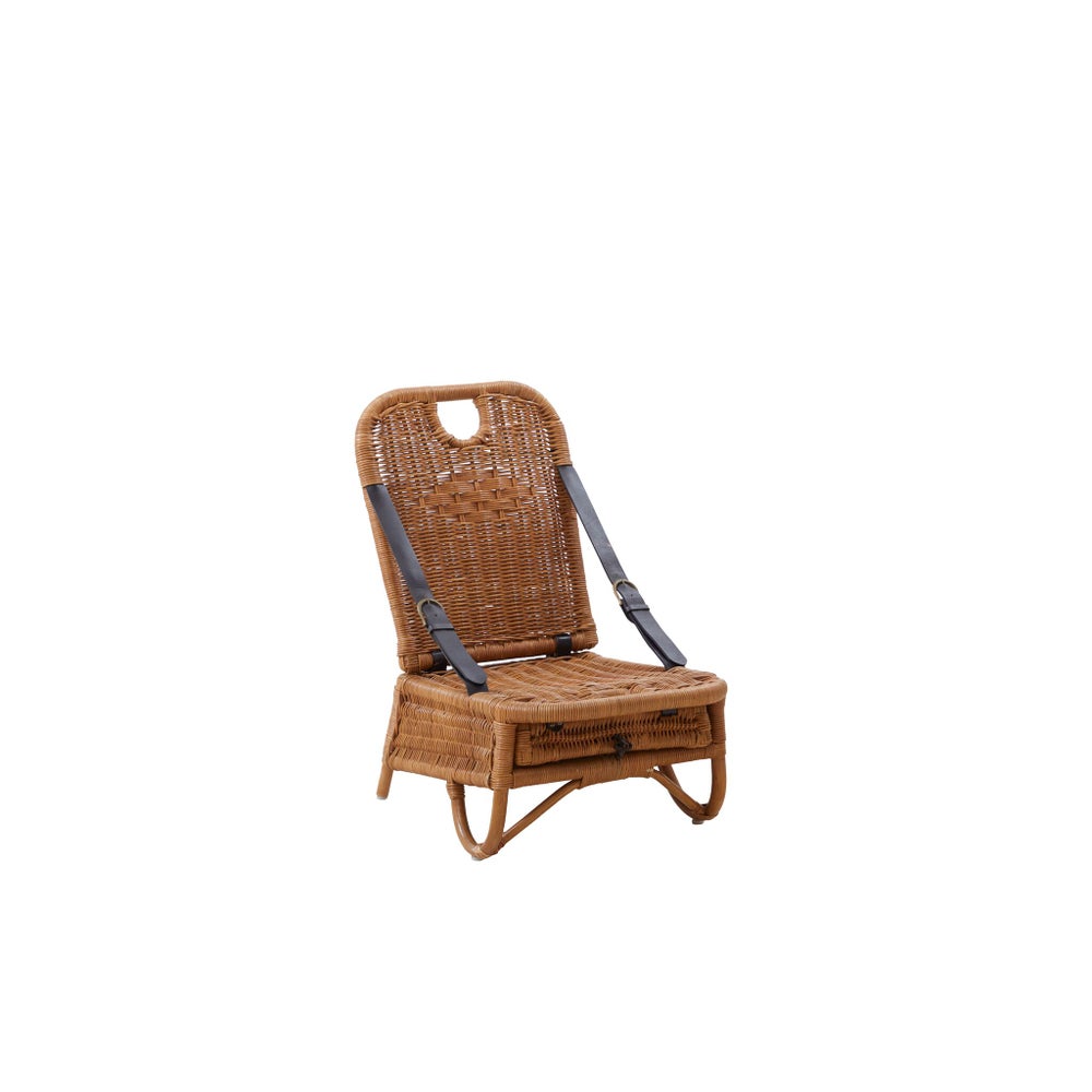 Picnic Chair Rattan Frame Weave Color - Natural