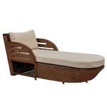 Captains Chaise Frame Color - Ginger Cushion Color - Cream Jarrett Bay CollectionThis Item Wil