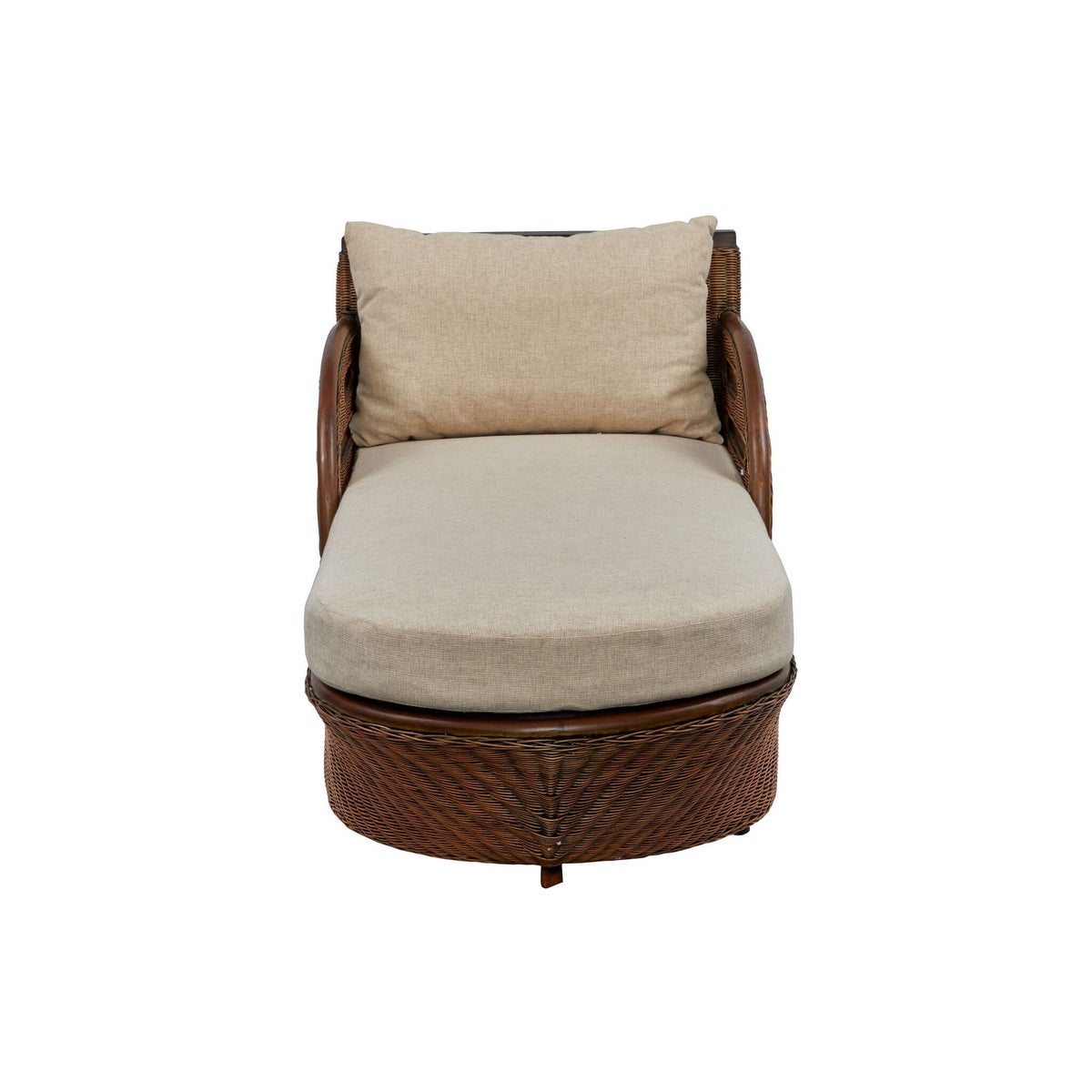 Captains Chaise Frame Color - Ginger Cushion Color - Cream Jarrett Bay CollectionThis Item Wil