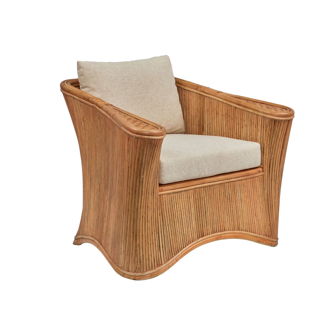 CLOSE-OUT!!Admirals Club Chair Frame Color - Buff  Cushion Color - Cream Jarrett Bay Collection