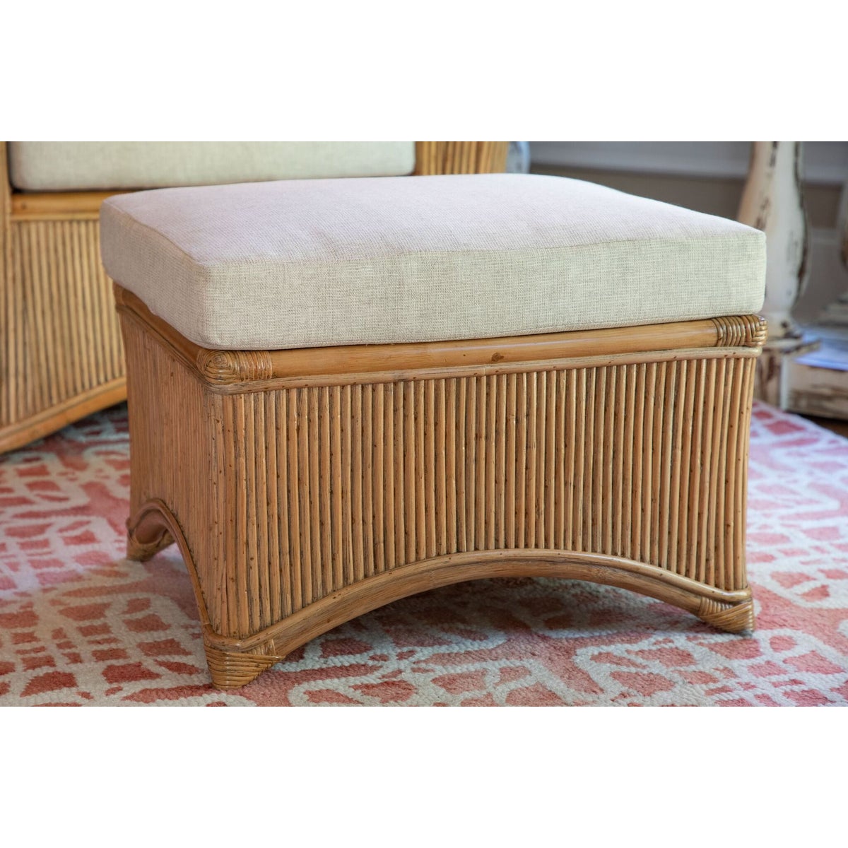 Admirals Ottoman Frame Color - Buff Cushion Color - Cream Jarrett Bay CollectionThis Item Will