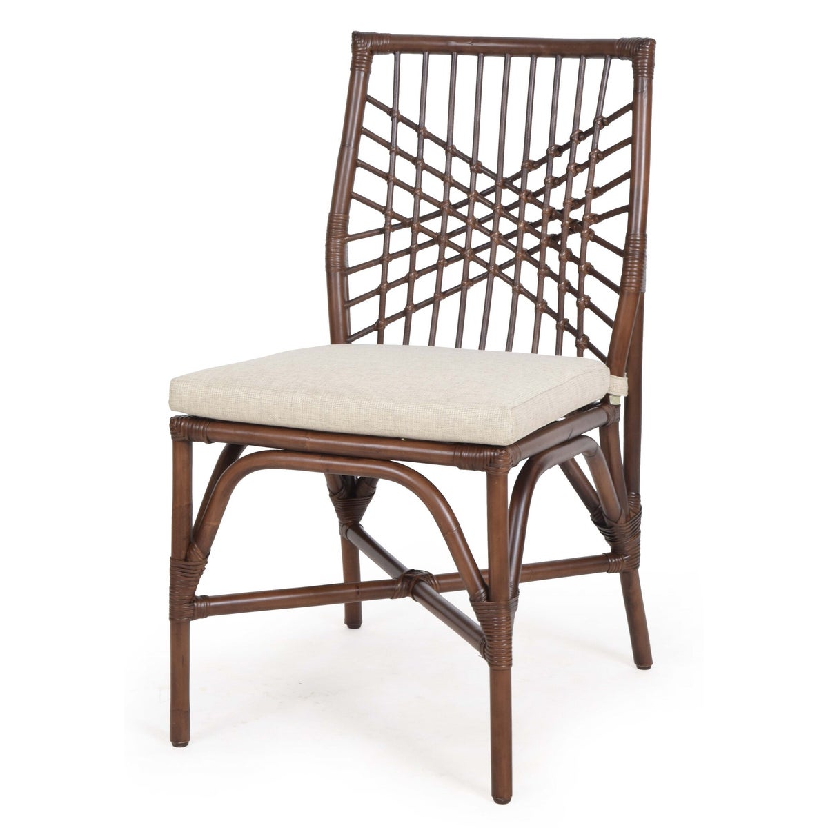 CLOSE-OUT!!Harper Side  Chair Frame Color - Tobacco Cushion Color - Cream 50% OFF!This Item Wi