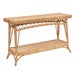 Charleston Console Table Unpainted - "Select Your Color" Rattan Frame with Rattan Peel Wraps