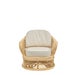 Bella Swivel Chair Frame Color - Natural Cushion Color - Cream