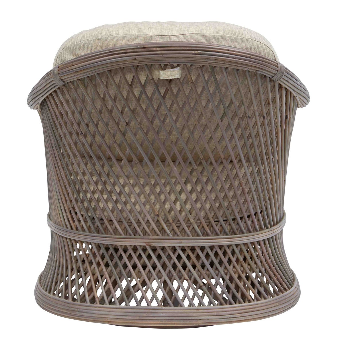 Bella Swivel Chair Frame Color - Matte Gray Cushion Color - CreamThis Item Will Be Discontinued.