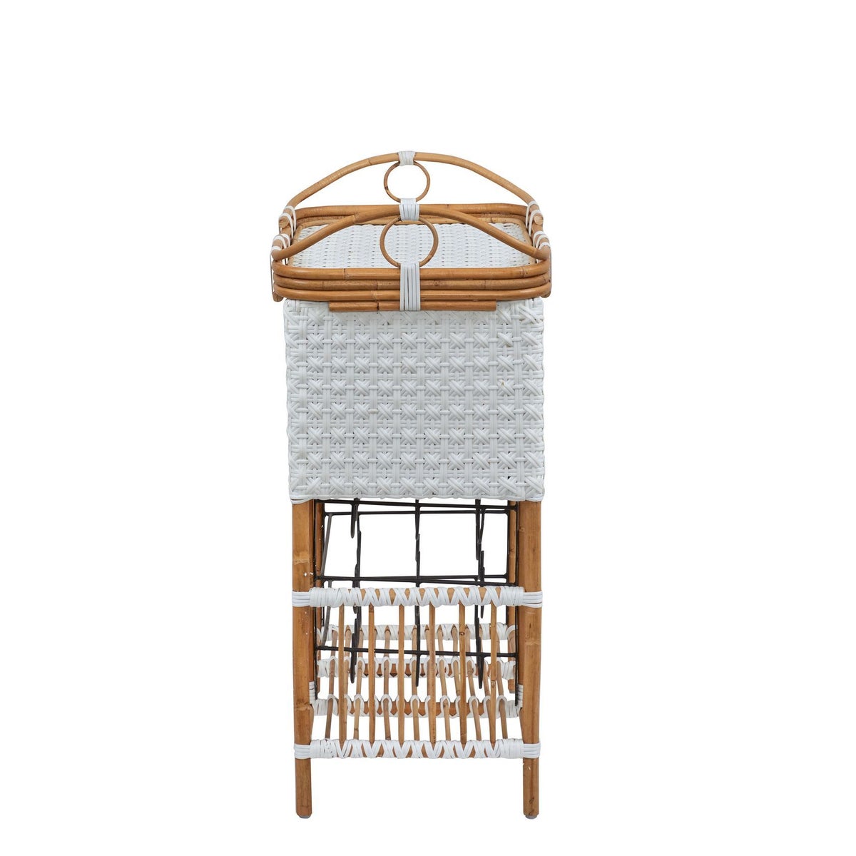 Madrid Wine Bar with Removable Serving Tray Color - White Star PatternThis Item Will Be Discont