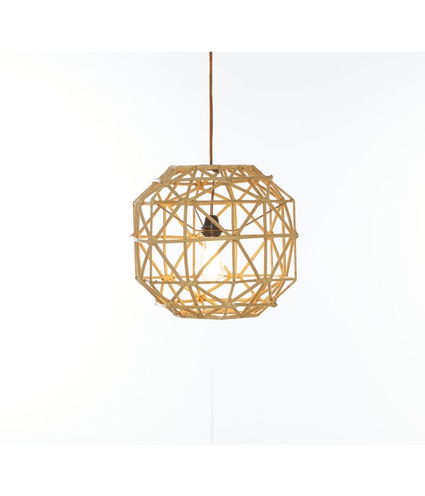 CLOSE-OUT!!Hexagon Pendant Color - Natural (hardwired pendant kit included; 60W)50% OFF This i
