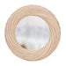 NEW!!  Round Twisted Rattan Mirror Rattan Frame Color - Bleached Natural