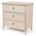 30" 3-Drawer Chippendale Chest  Unpainted - "Select Your Color"  Frame: Rattan & Wood