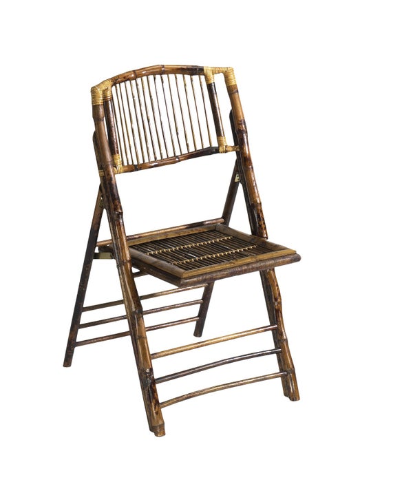 Folding Rattan Chair  Frame Color - Tortoise Gloss             Price Shown is per Chair;Sold as