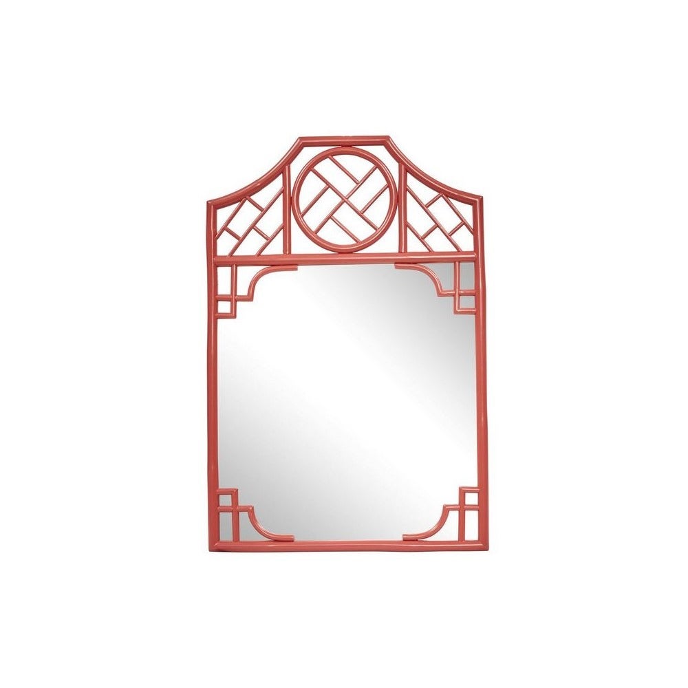 Chippendale Mirror  Unpainted - "Select Your Color"  Frame: Rattan