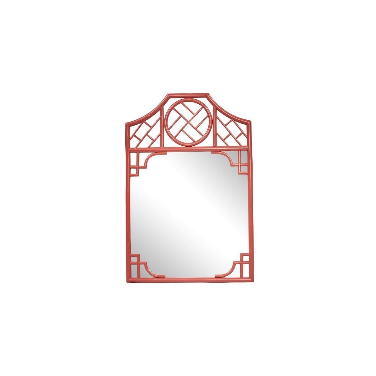 Chippendale Mirror Unpainted - "Select Your Color" Frame: Rattan
