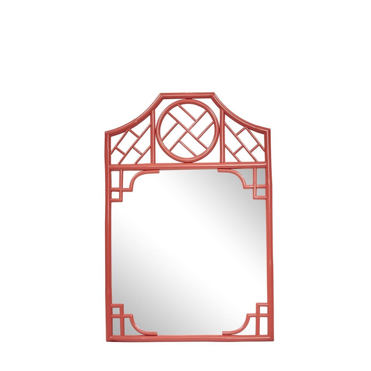 Chippendale Mirror Unpainted - "Select Your Color" Frame: Rattan