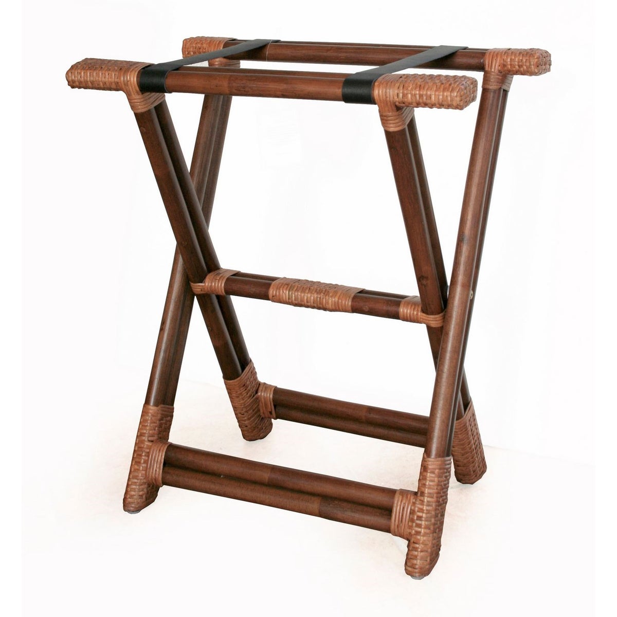 Malibu Luggage Stand Frame Color - Cocoa  Leather Color - BlackThis Item Will Be Discontinued Wh