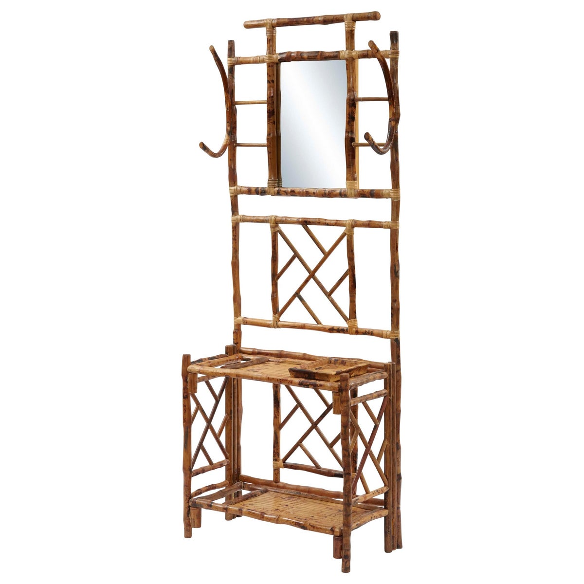 Hall Tree Frame Color - Tortoise Matte Some Assembly Required