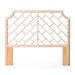 Palm Beach Chippendale Headboard Queen Frame UNPAINTED ONLYRattan Frame with Leather Wraps This