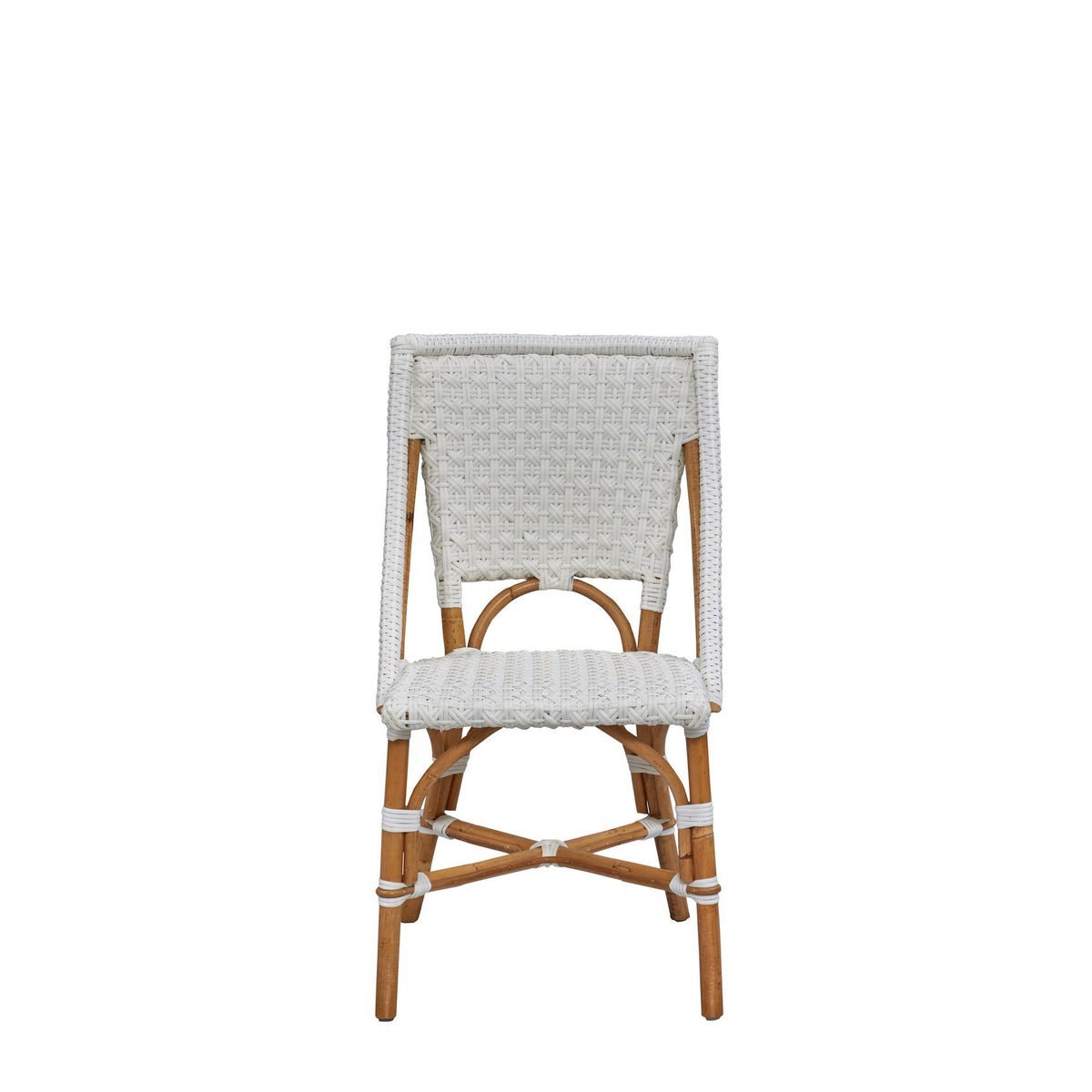 Bistro Chair Color - White (Star Pattern) Sold in Pairs Only (Price Shown is Per Item)