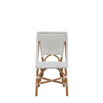 Bistro Chair  Color -  White (Star Pattern)  SOLD IN PAIRS ONLY