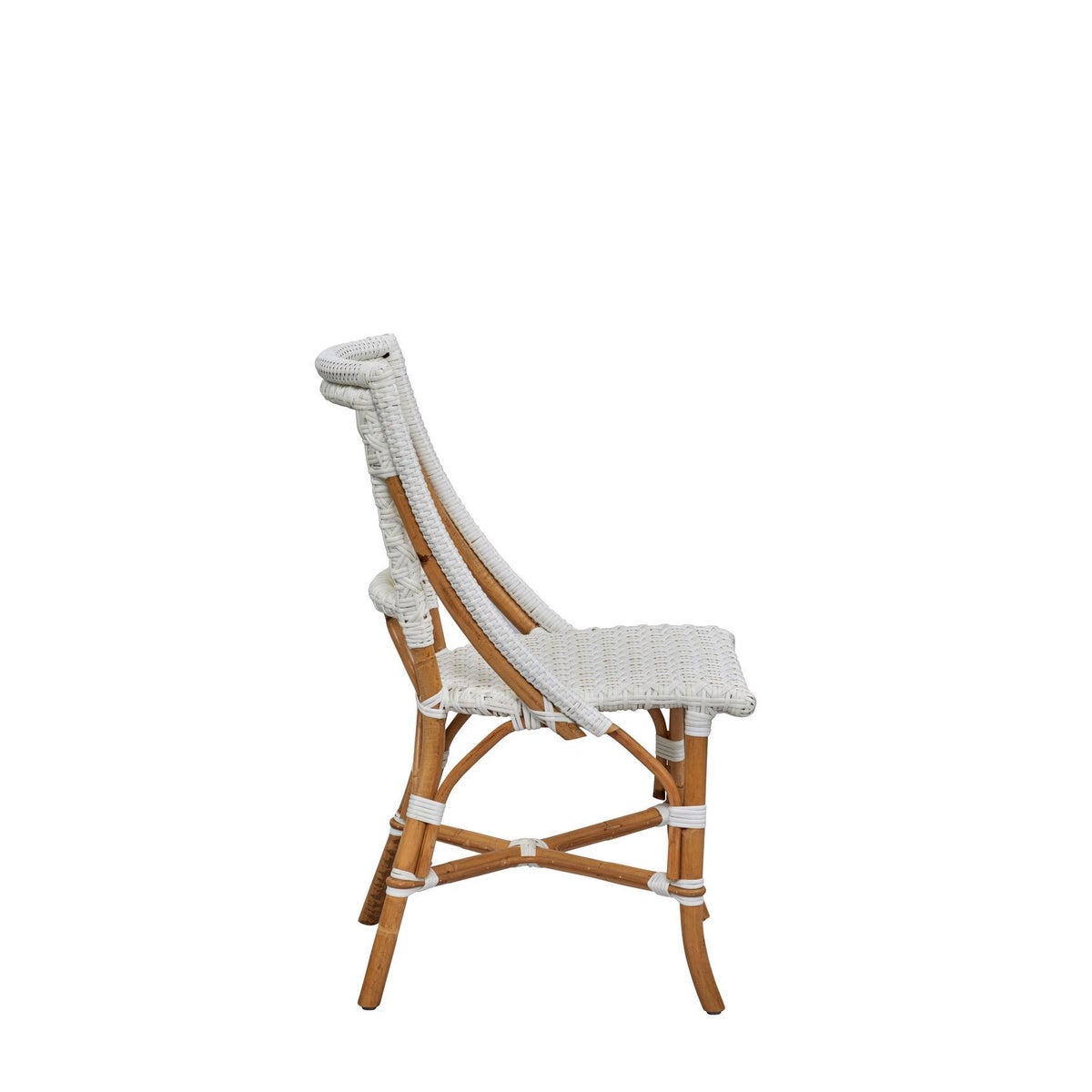 Bistro Chair Color - White (Star Pattern) Sold in Pairs Only (Price Shown is Per Item)