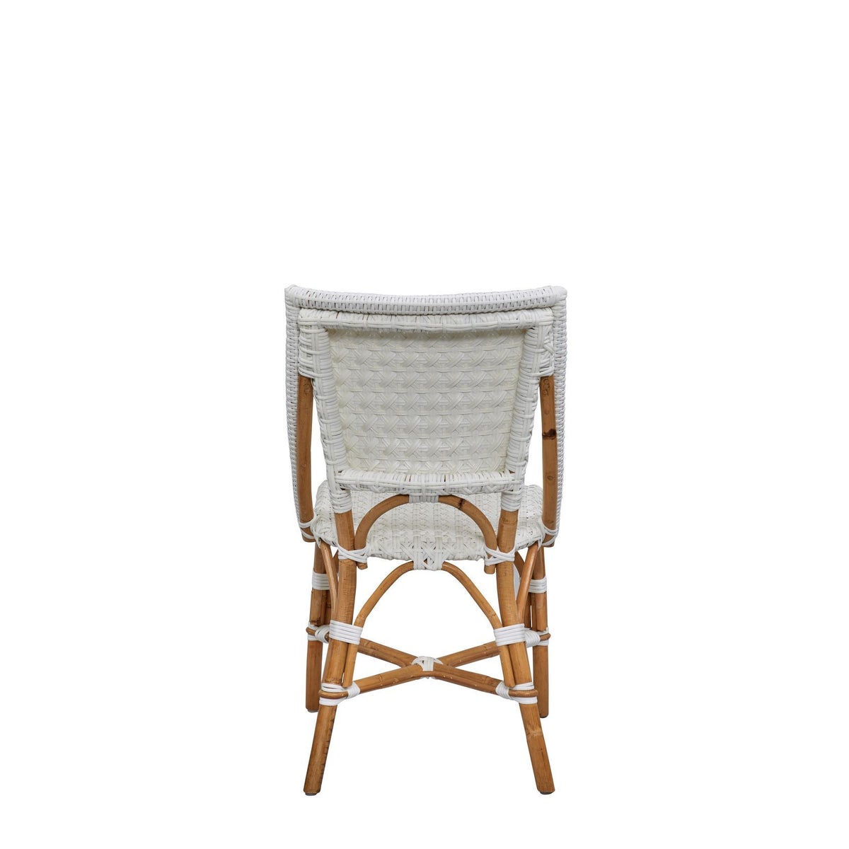 Bistro Chair Color - White (Star Pattern) Sold in Pairs Only (Price Shown is Per Item)