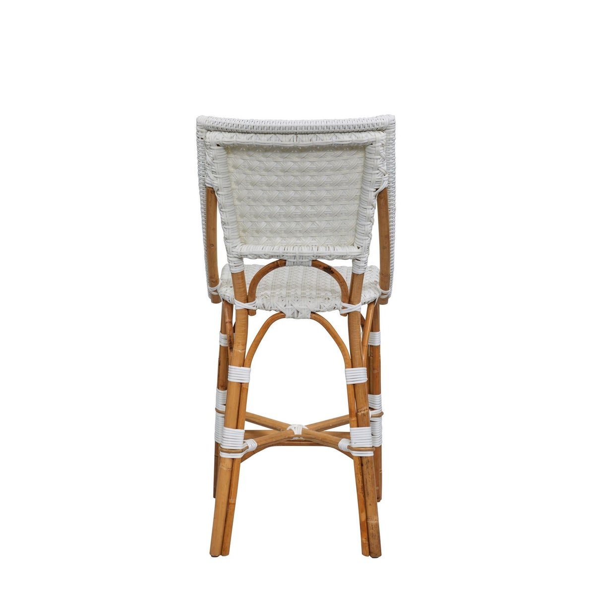 Bistro Counter Chair  Color - White (Star Pattern)
