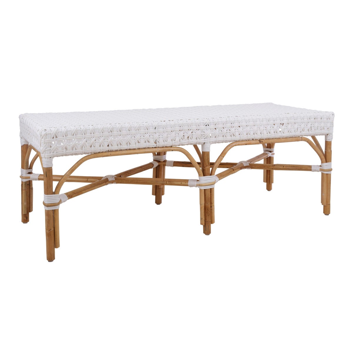 CLOSE-OUT!!Bistro Bench 54" Color - White (Star Pattern)50% OFF!This Item Will Be Discontinue