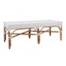 CLOSE-OUT!!Bistro Bench 54"  Color - White (Star Pattern)50% OFF!This Item Will Be Discontinue
