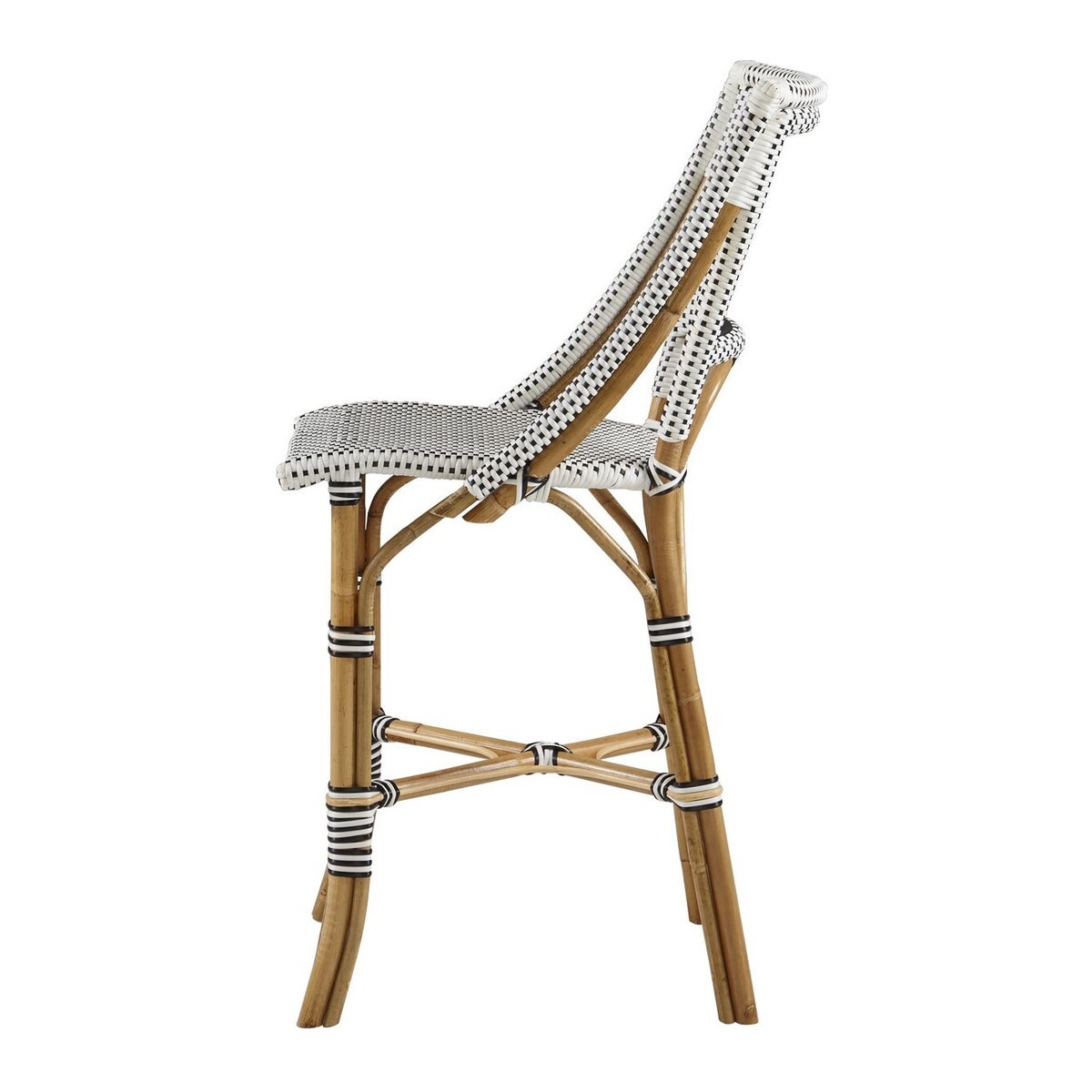 Bistro Counter Chair Color - White & Black