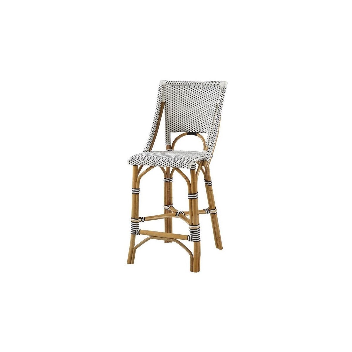 Bistro Counter Chair Color - White & Black