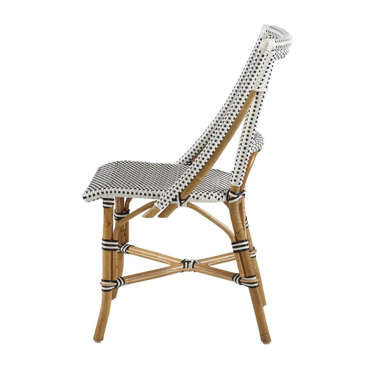 Bistro Chair Color - White & Black SOLD IN PAIRS ONLY