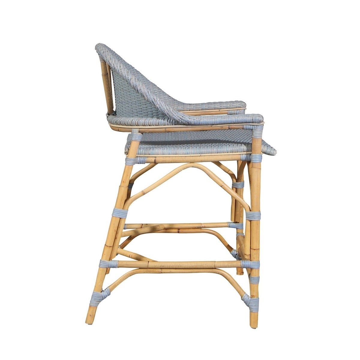 NEW!! Newport Beach Counter ChairFrame Color - NaturalWeave Color - Coastal Blue