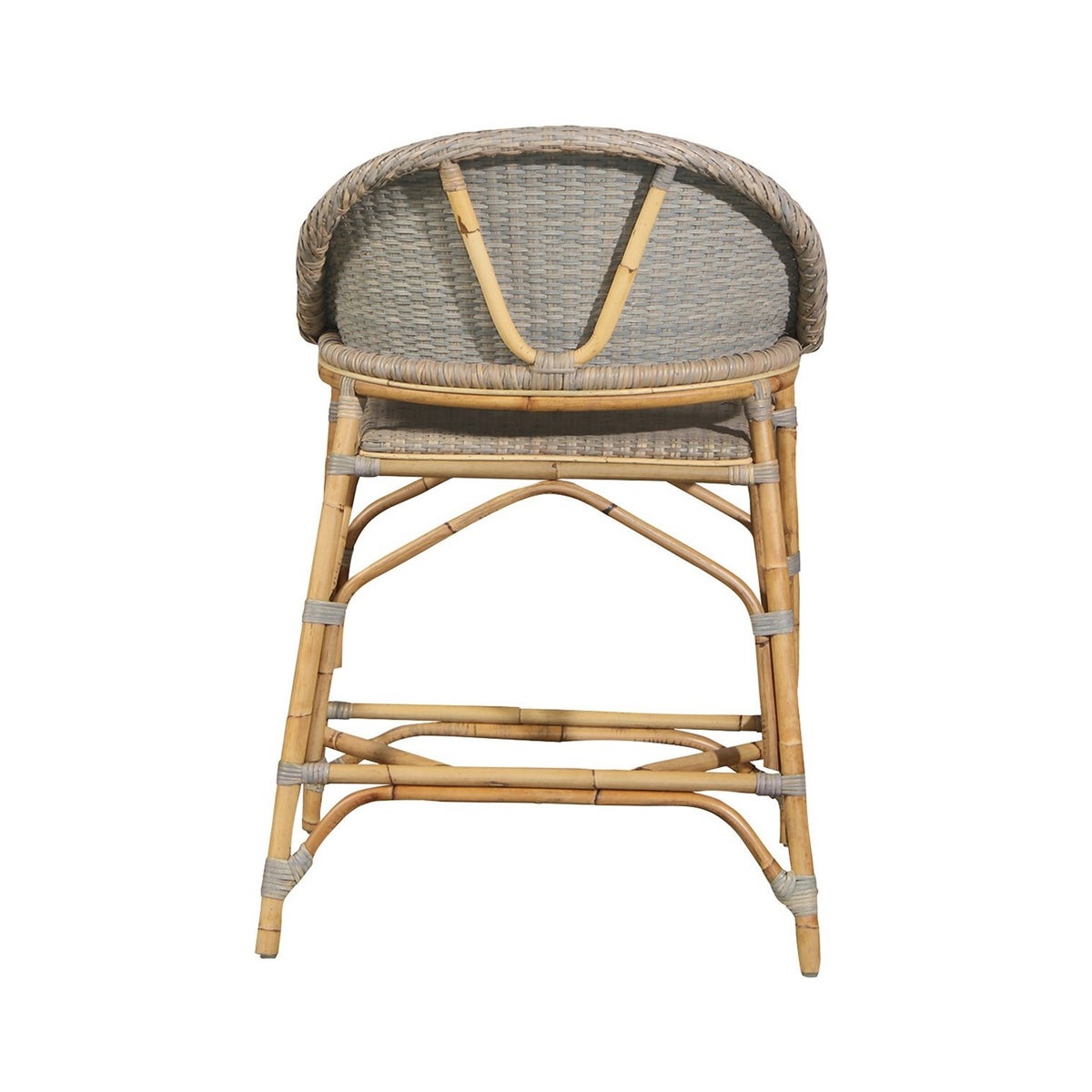 NEW!! Newport Beach Counter ChairFrame Color - NaturalWeave Color - Fog Gray