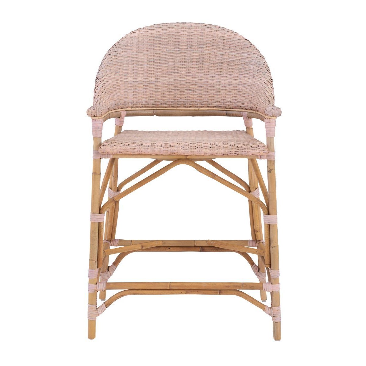 NEW!!  Newport Beach Counter ChairFrame Color - NaturalWeave Color - Blush