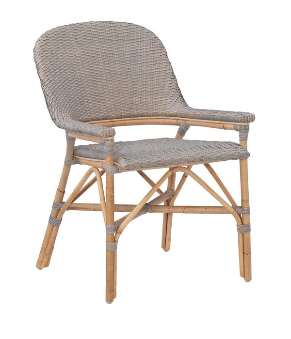 NEW!!  Newport Beach Dining ChairFrame Color - NaturalWeave Color - Fog GraySOLD IN PAIRS ONLYP